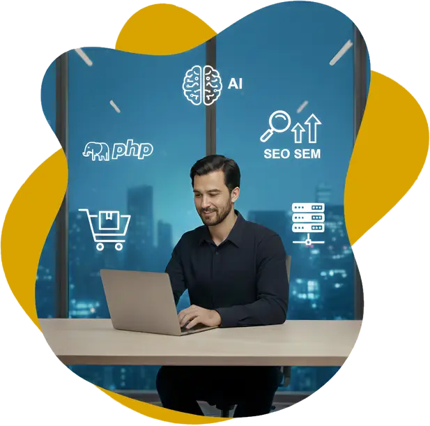 Eprodes - Hombre con ordenador